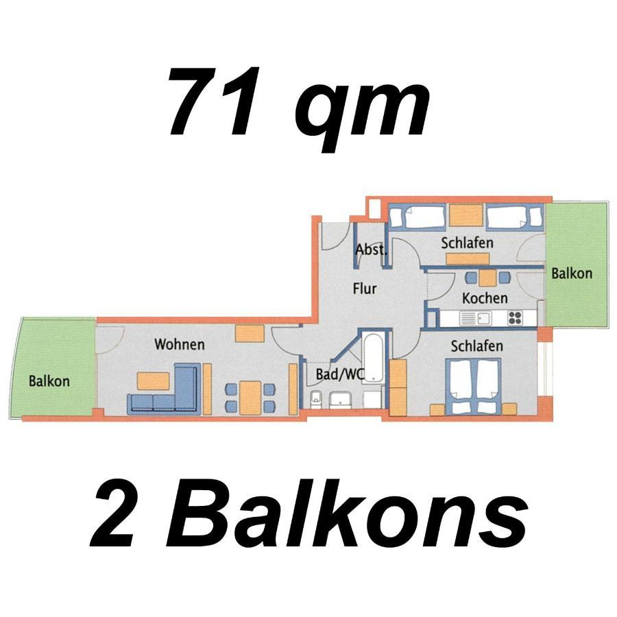 Nordseebrandung A2 1 Apartment